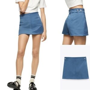 Zara Blue Mini Skort